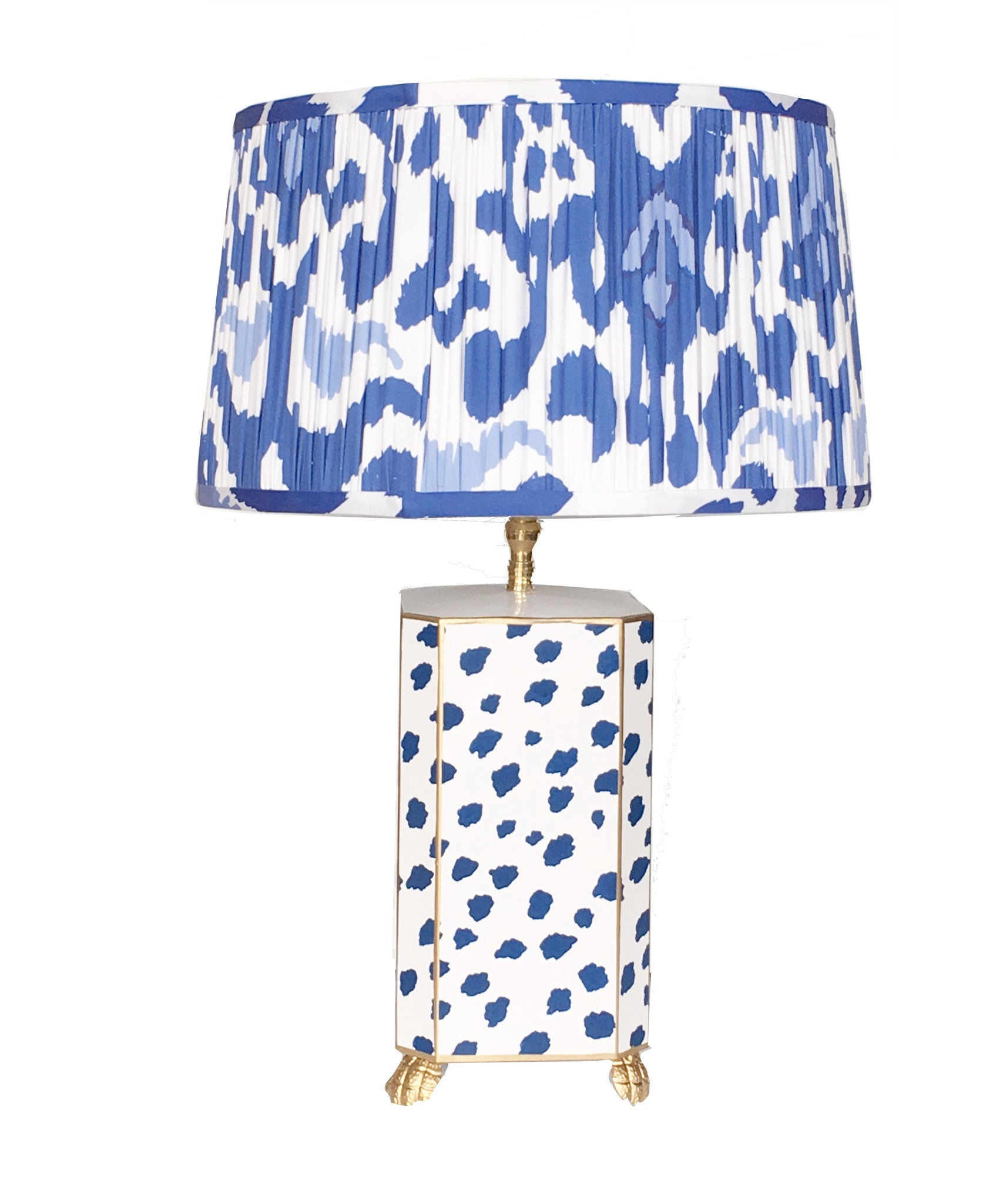 Dana Gibson Navy Fleck Lamp