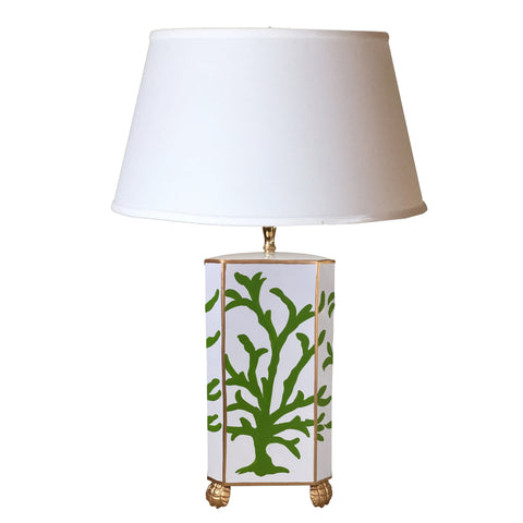 Dana Gibson Green Coral Table Lamp