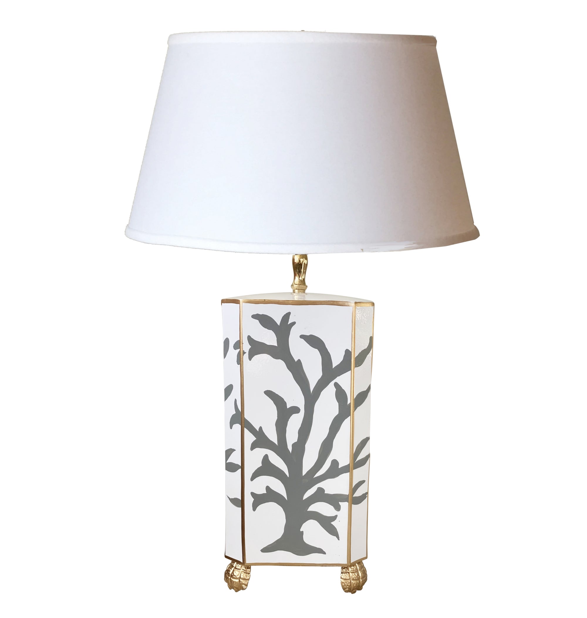 Dana Gibson Grey Coral Table Lamp