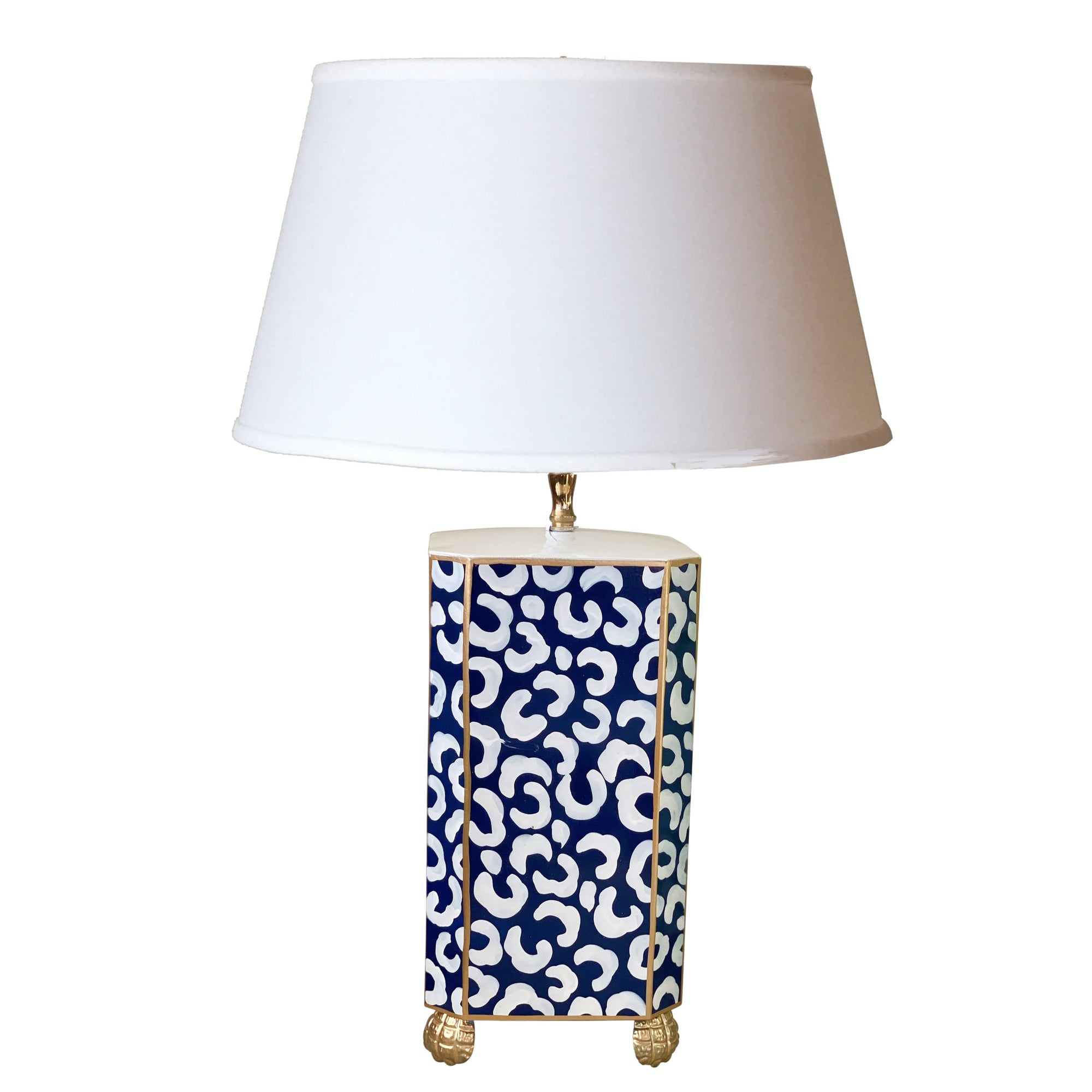 Dana Gibson Navy Leo Table Lamp, 2ndQ