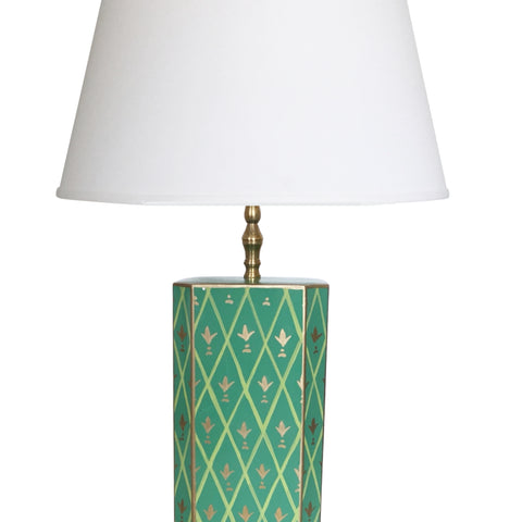 Dana Gibson Newport in Green Table Lamp