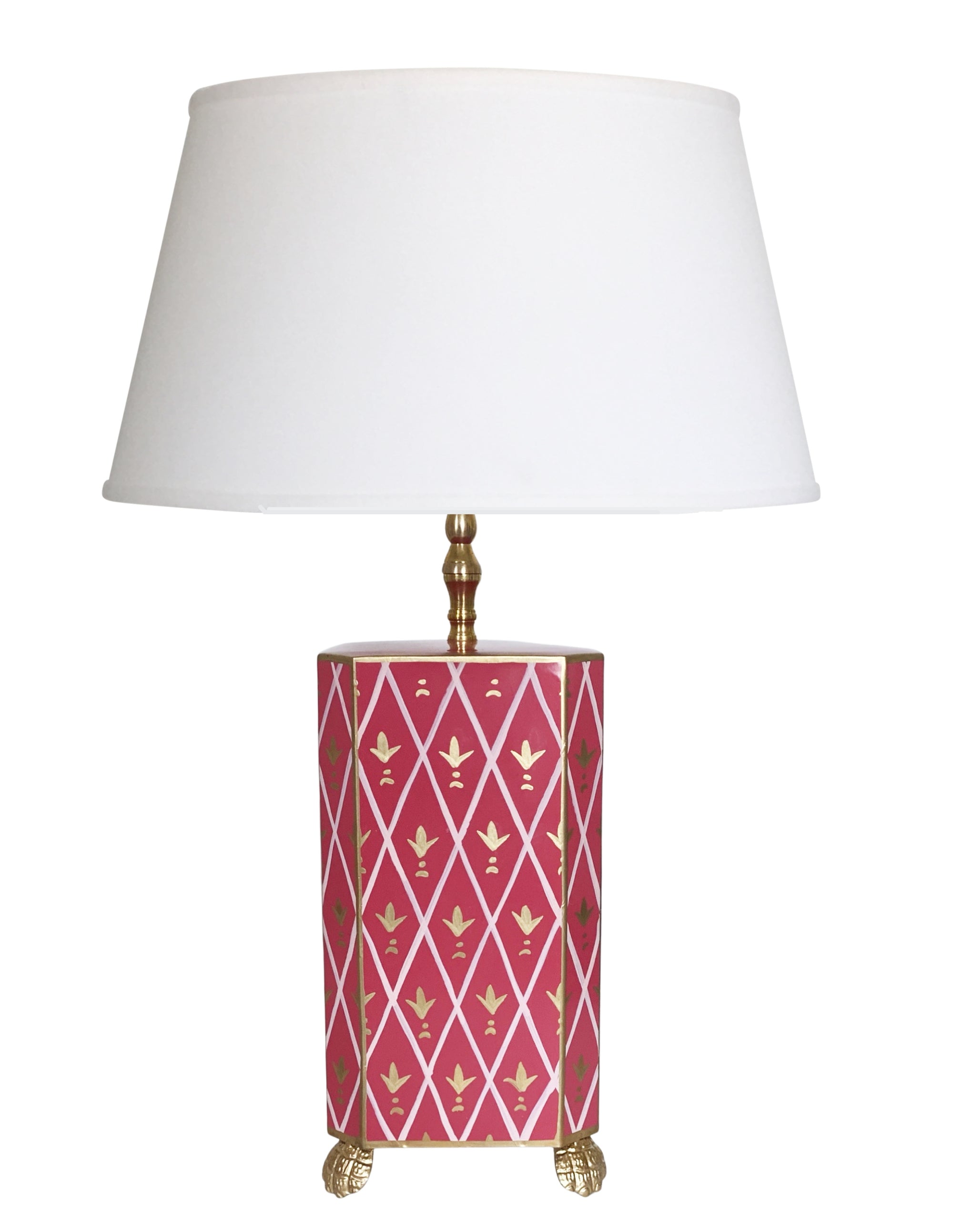 Dana Gibson Newport in Pink Table Lamp