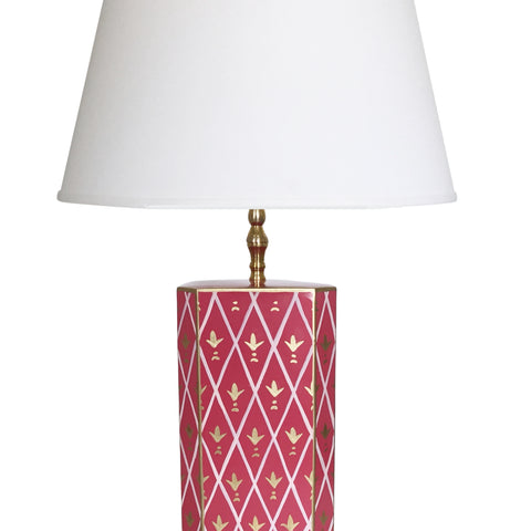 Dana Gibson Newport in Pink Table Lamp