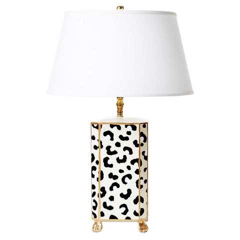 White Leopard Lamp