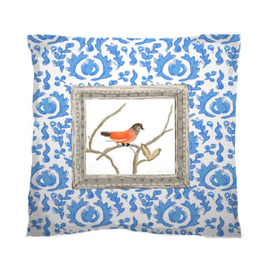 Dana Gibson Grackle Red Bird Pillows, 18"