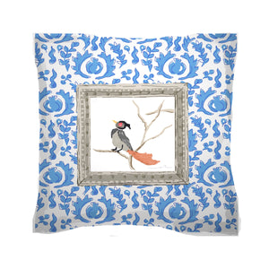 Dana Gibson Grackle Red Bird Pillows, 18"