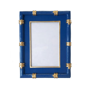 Bamboo in Navy Picture Frame by Dana Gibson