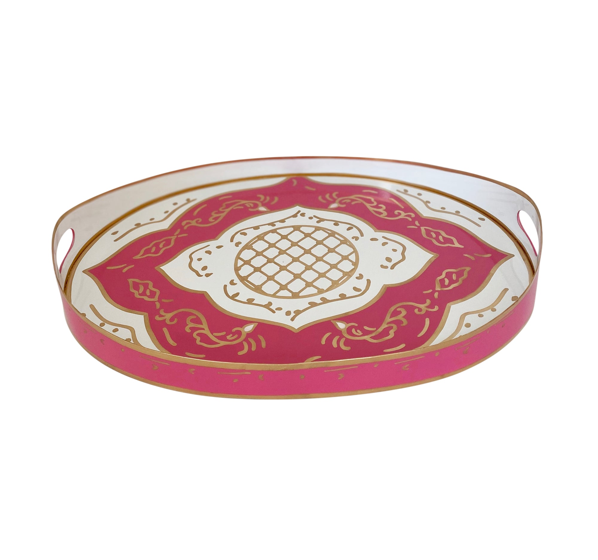 Dana Gibson Jules in Pink Oval Tray