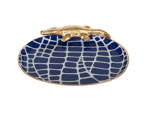 Dana Gibson Croc Tray, Navy