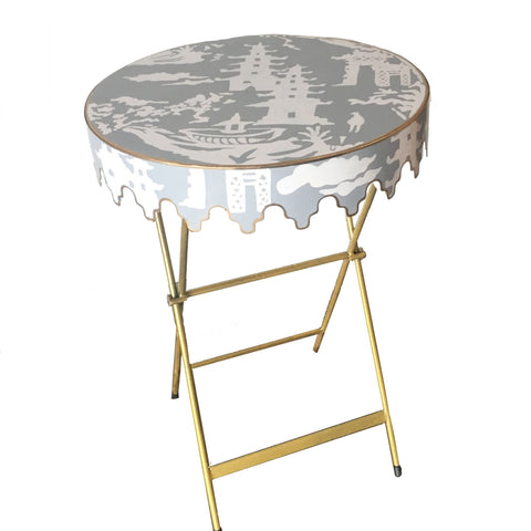 Dana Gibson Glenbrook Table in Grey Beijing