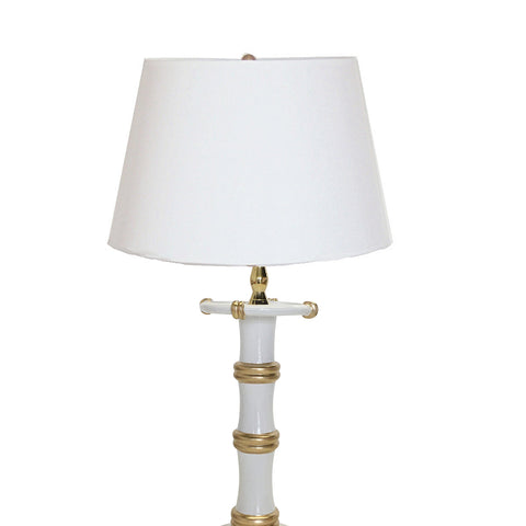 Bamboo Candle Stick Lamp by Dana Gibson in White