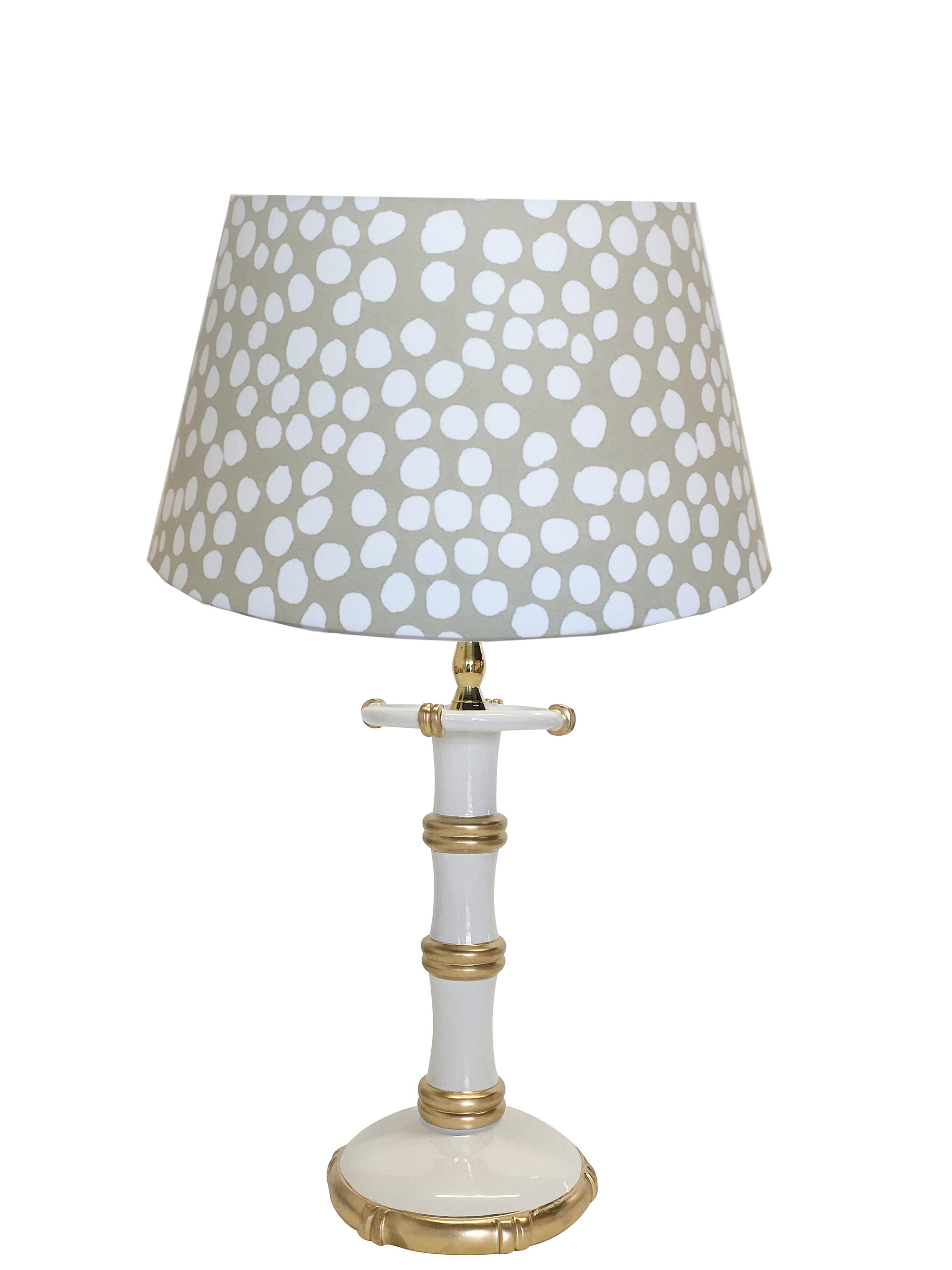 Bamboo Candle Stick Lamp by Dana Gibson in White