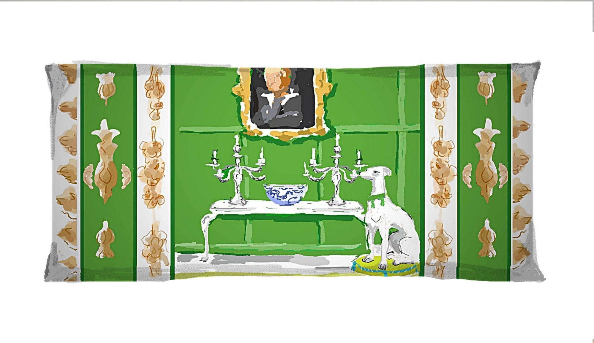 Dana Gibson Green Dog Lumbar