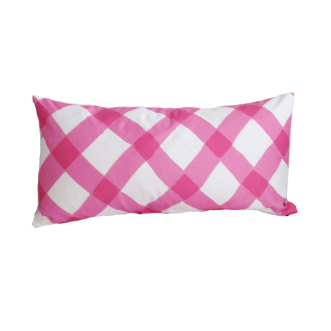 Pink Gingham Lumbar