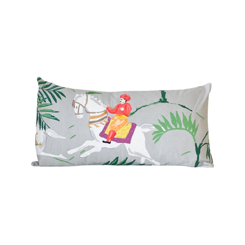 Dana Gibson Sultan with Orange Rider Lumbar