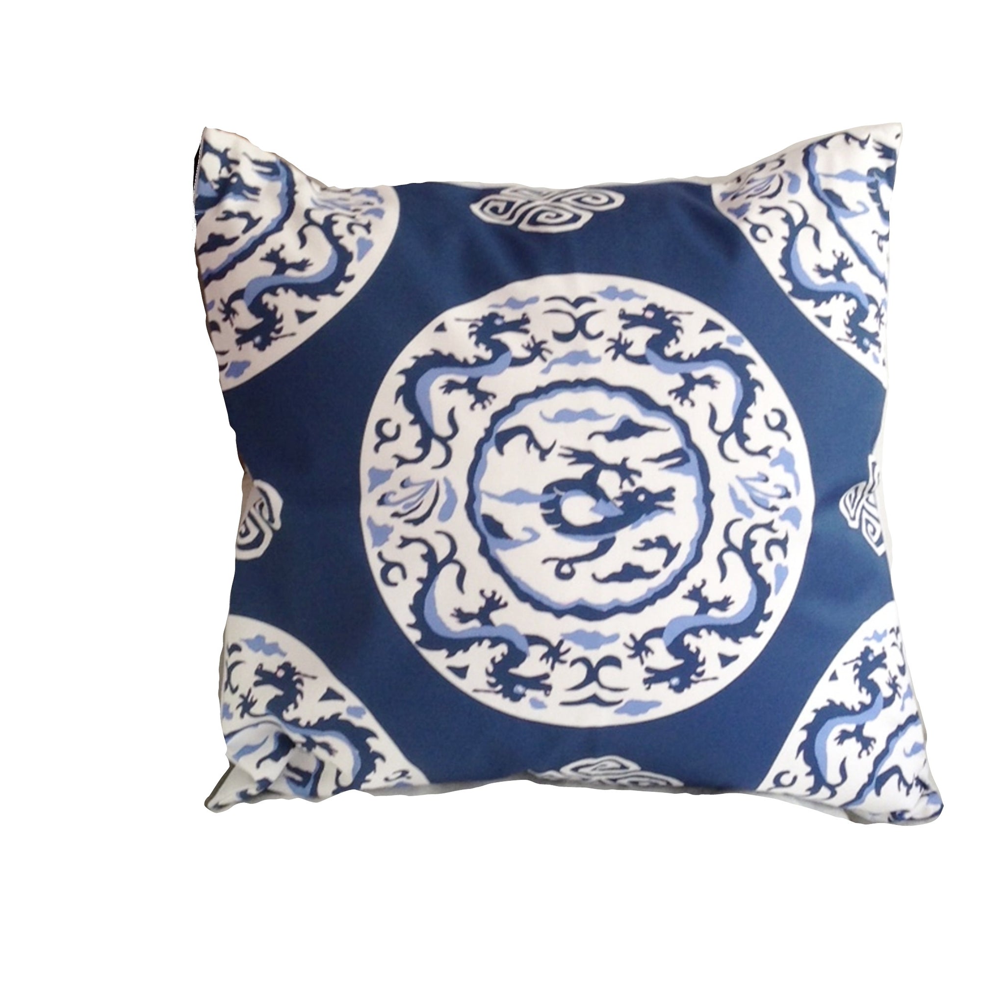 Dana Gibson Blue Dragon 22" Pillow