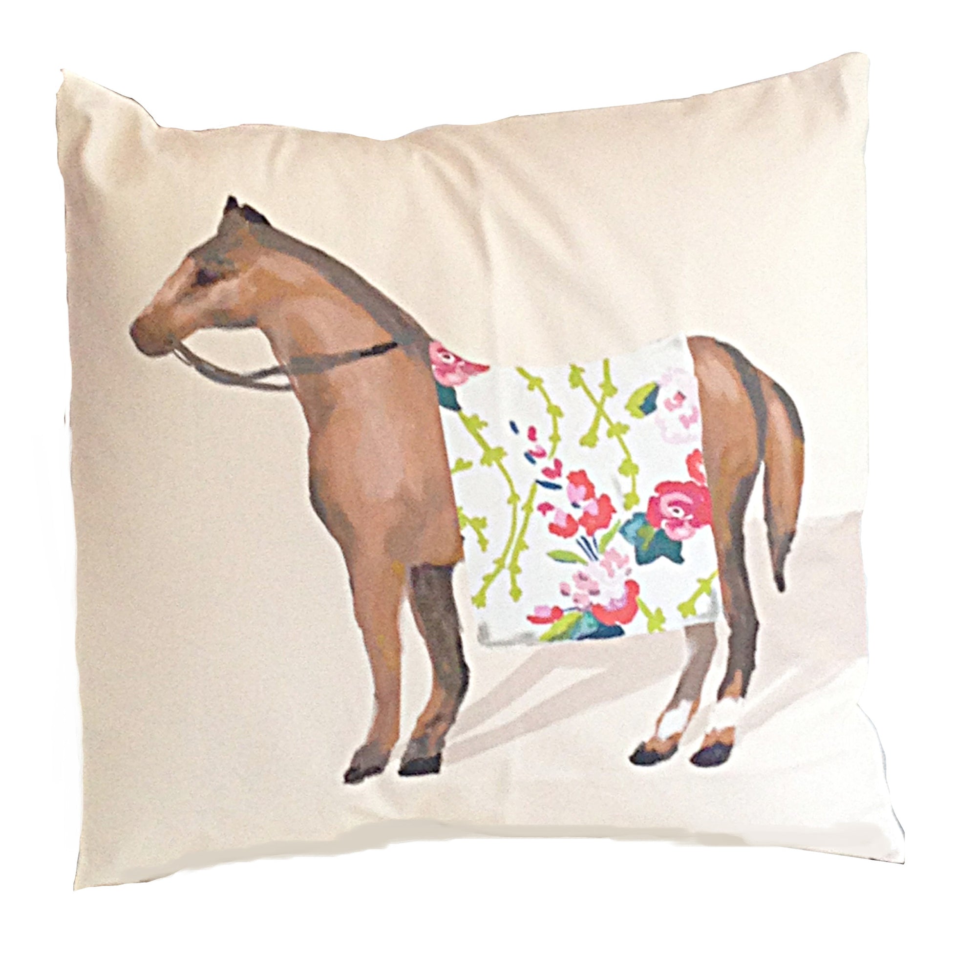 Show Horse in Chintz 22" Pillow