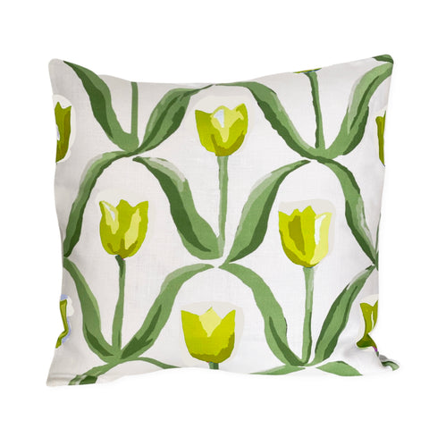 Dana Gibson Tulip Pillow in Chartreuse