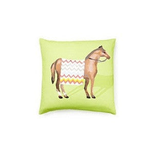 Dana Gibson Show Horse Pillow in Green