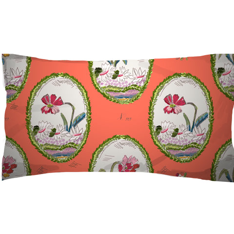 Dana Gibson Botany in Coral in Lumbar/Jumbo/Square