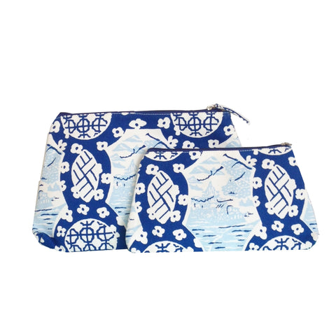 Dana Gibson Canton in Blue Travel Bag, Small or Large