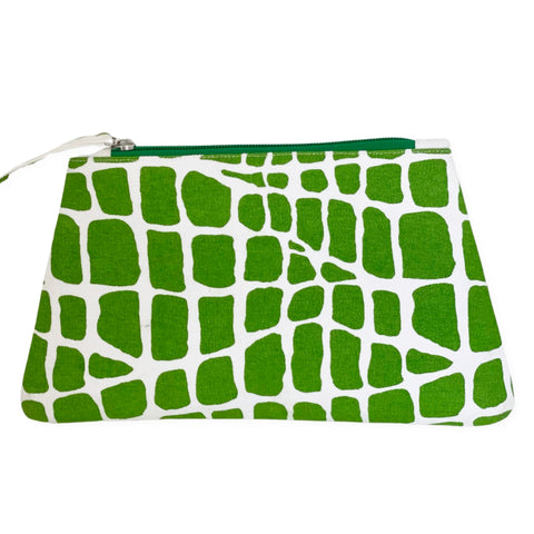 Dana Gibson Green Croc Travel Bag