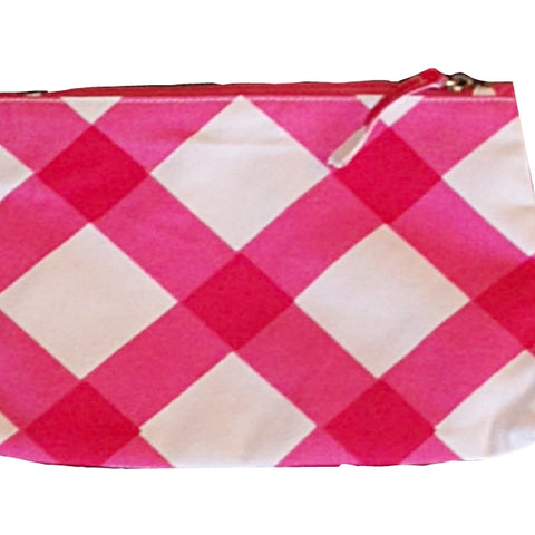 Dana Gibson Gingham in Pink  Travel Bag, Small or Large