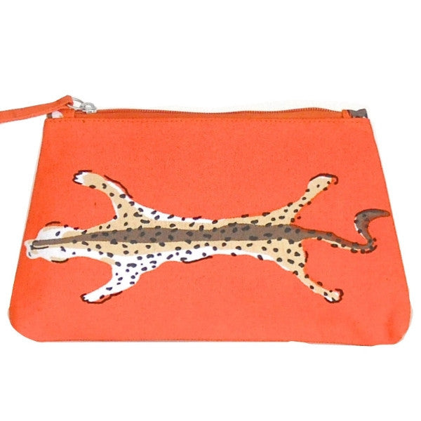 Orange Leopard Travel Bag