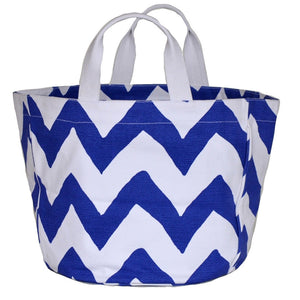 Dana Gibson Navy Bargello Bucket Tote