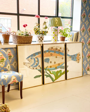 Dana Gibson Fish Triptych