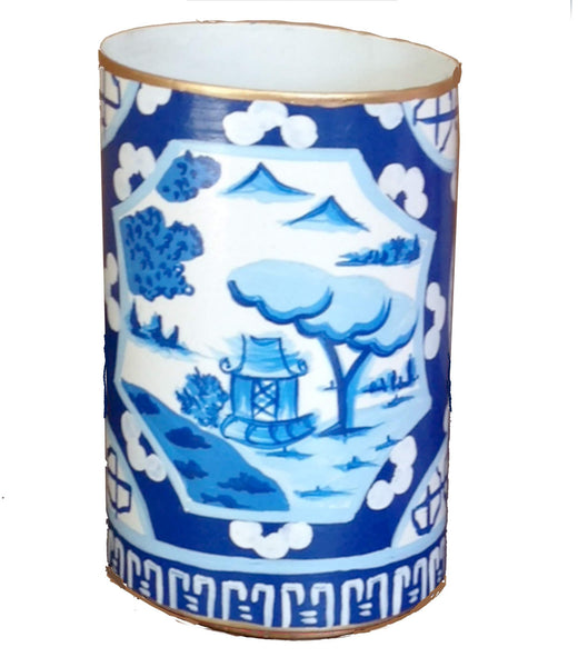 Dana Gibson Canton in Blue Pen Cup