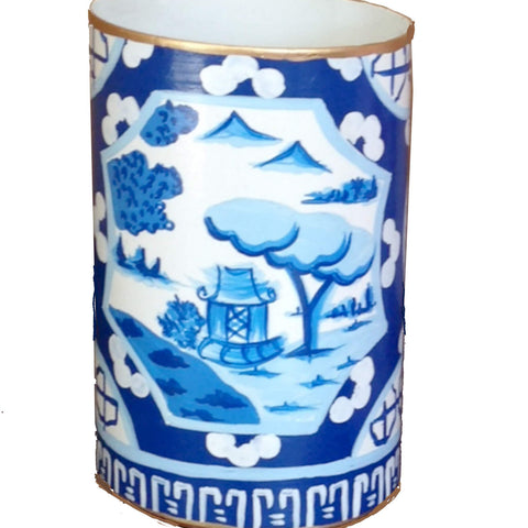 Dana Gibson Canton in Blue Pen Cup