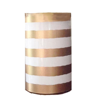 Dana Gibson Gold Striped Pen Cup