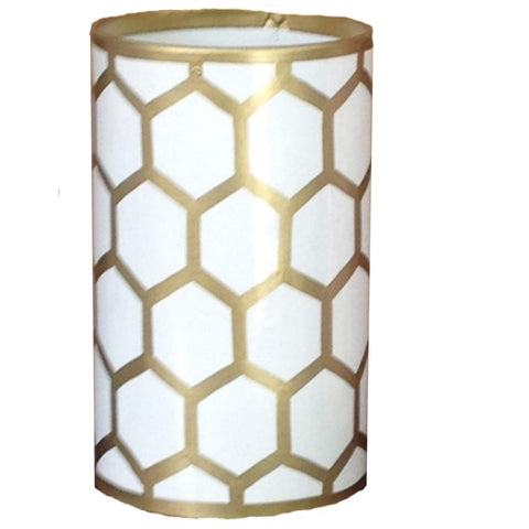 Dana Gibson Gold Mesh Pen Cup