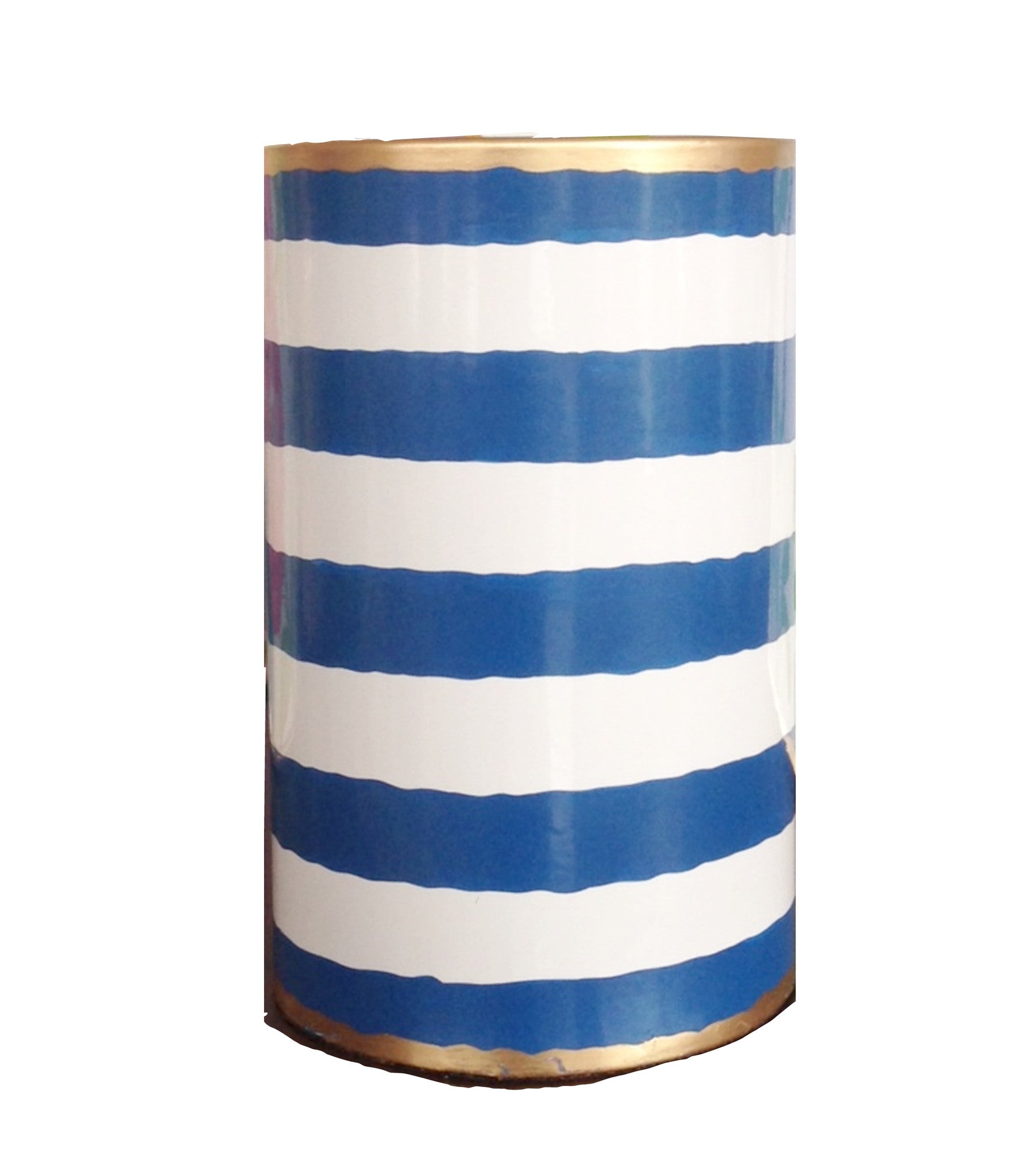 Navy Stripe Pen Cup