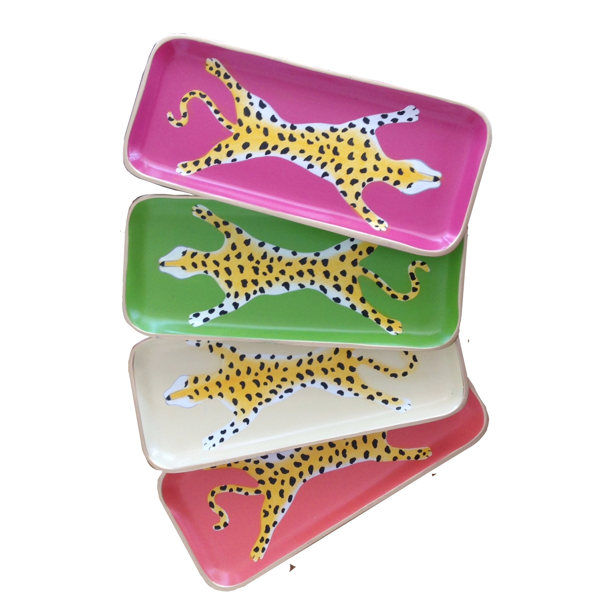 Orange Leopard Tray, Small