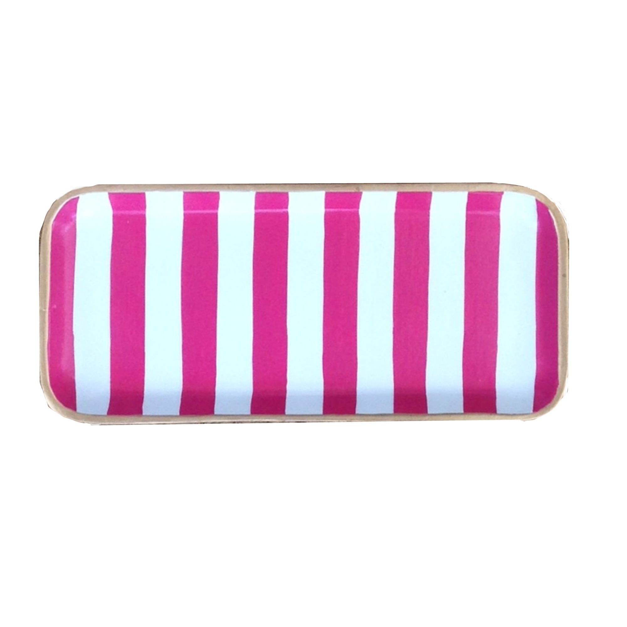 Pink Stripe Tray
