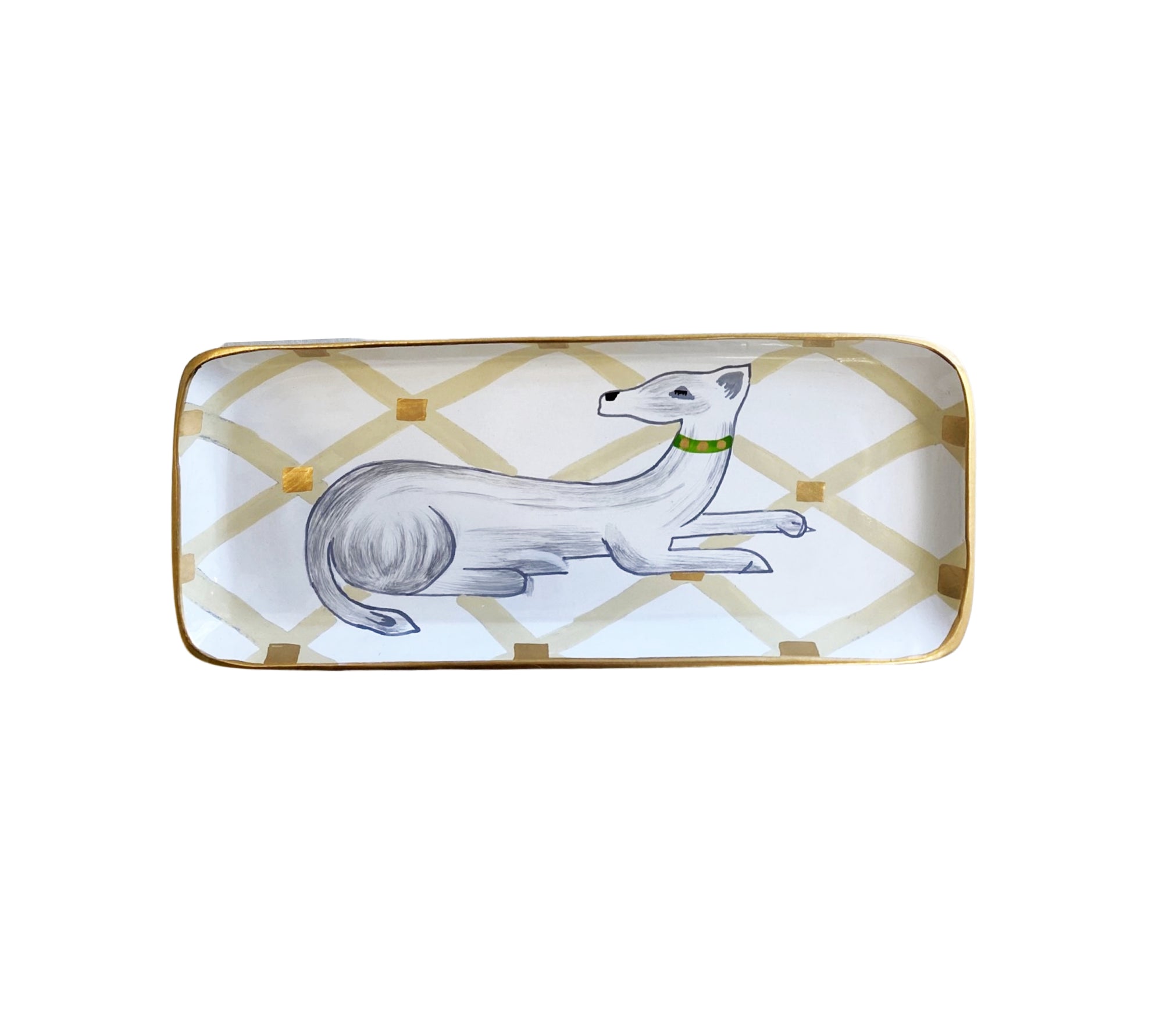 Dana Gibson Whippet Tray in Cream