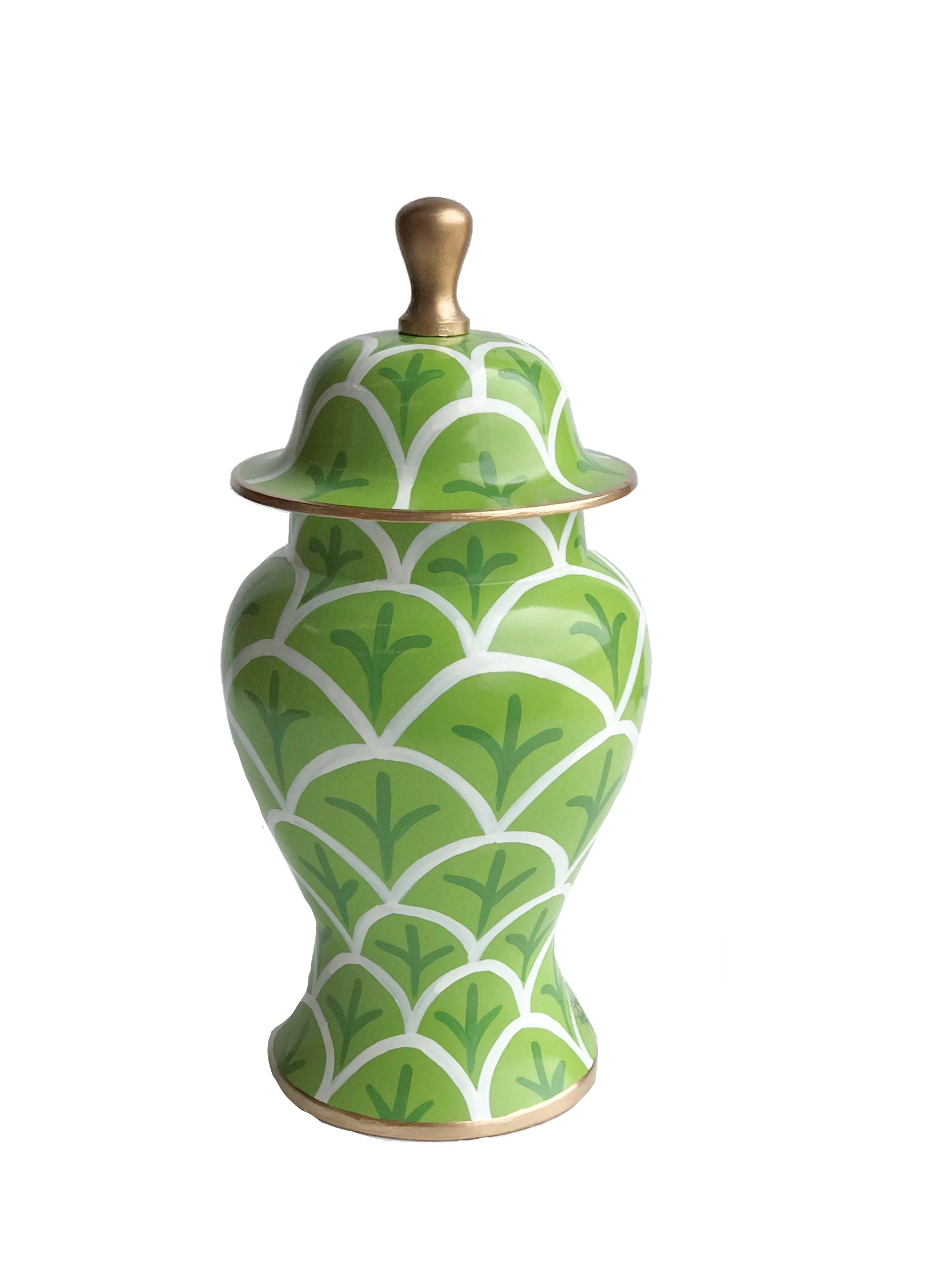 Dana Gibson Green Bedford Ginger Jar, Small