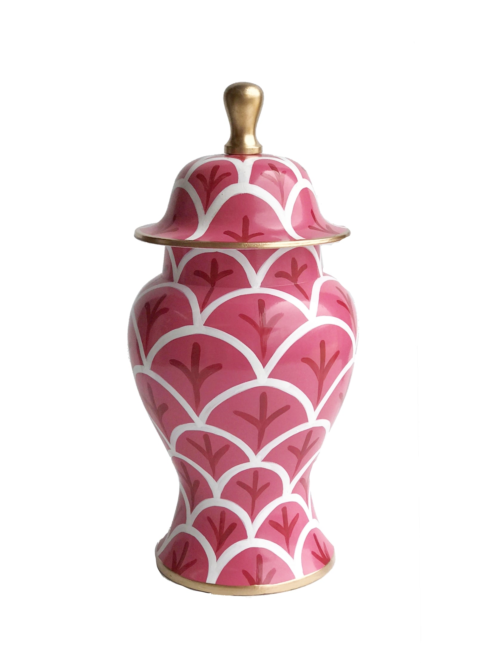 Dana Gibson Pink  Bedford Ginger Jar, Small