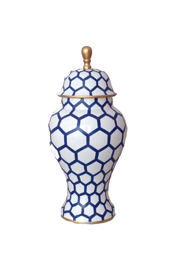 Dana Gibson Ginger Jar, Small in Blue Mesh 2ndQ