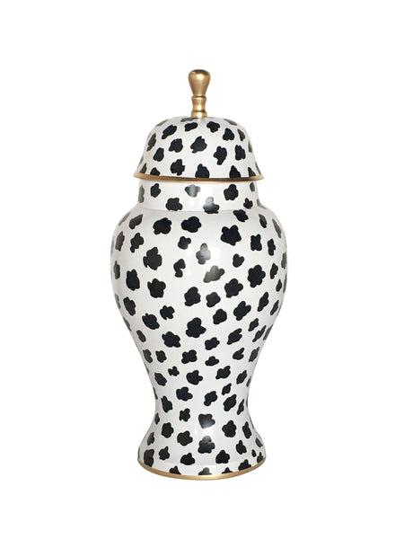 Black Fleck Ginger Jar by Dana Gibson