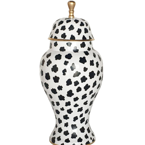 Black Fleck Ginger Jar by Dana Gibson