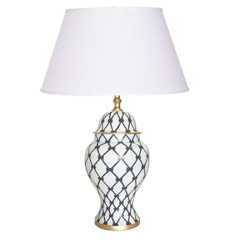 Dana Gibson French Twist in Grey Table Lamp