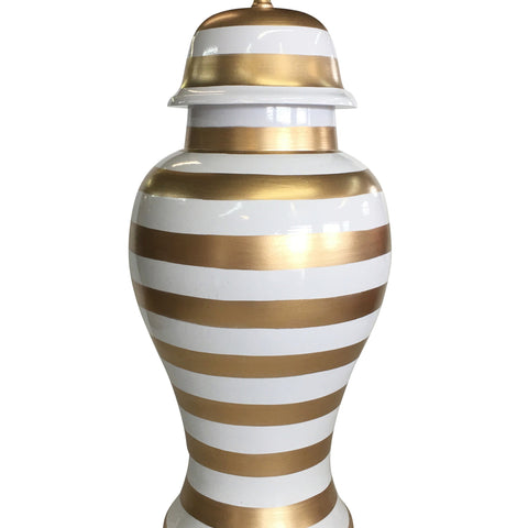 Small Ginger Jar, Gold Stripe 2ndQ