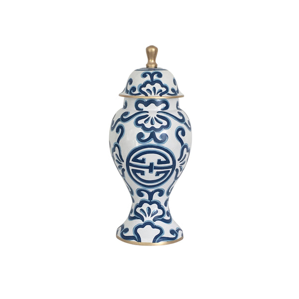 Dana Gibson Medium Ginger Jar, Blue Sultan