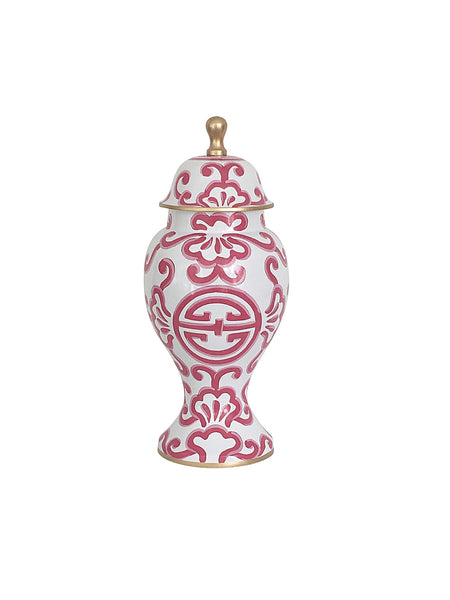 Dana Gibson Medium Ginger Jar, Pink Sultan