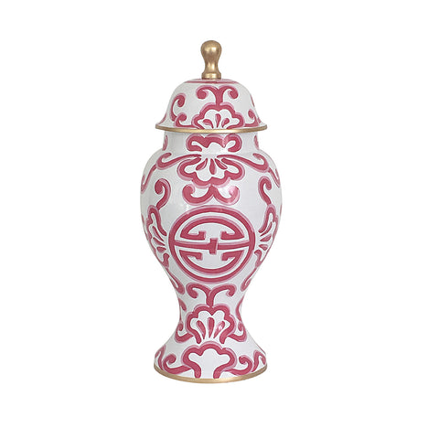 Dana Gibson Medium Ginger Jar, Pink Sultan