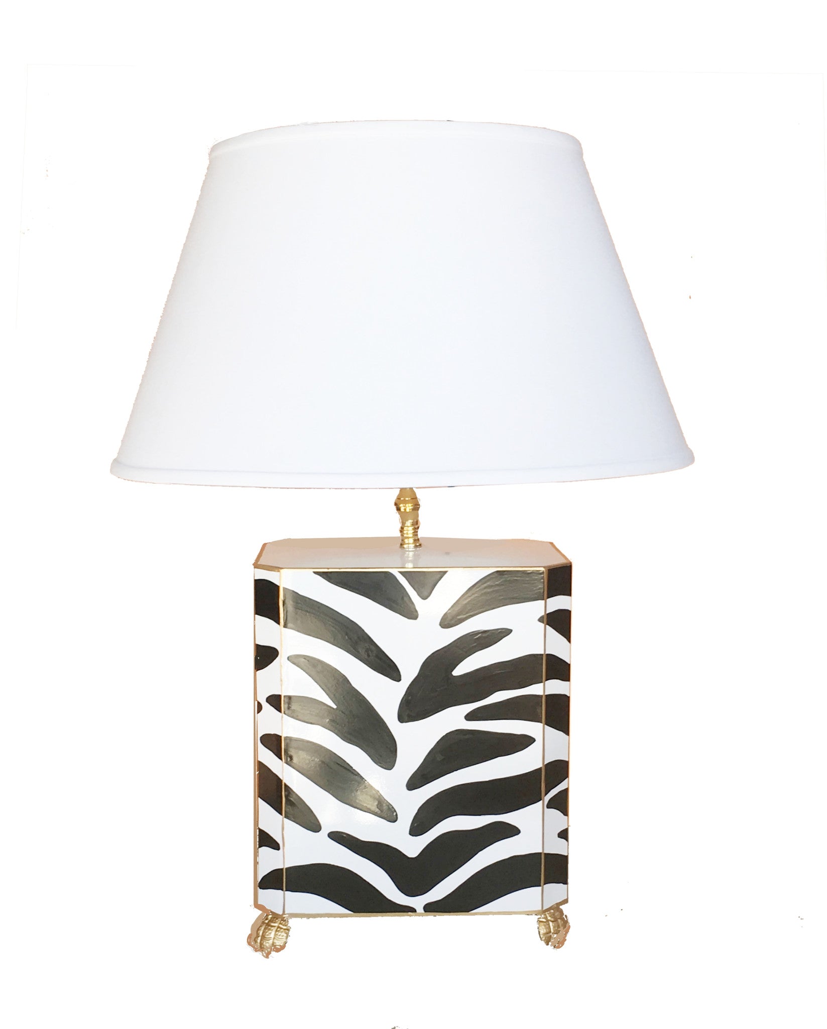 Dana Gibson Black Zebra Lamp