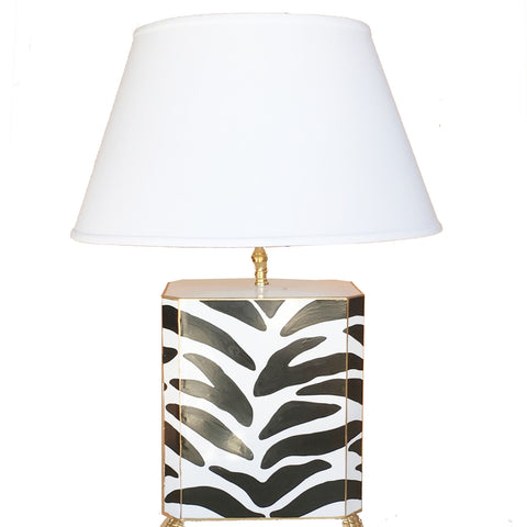 Dana Gibson Black Zebra Lamp